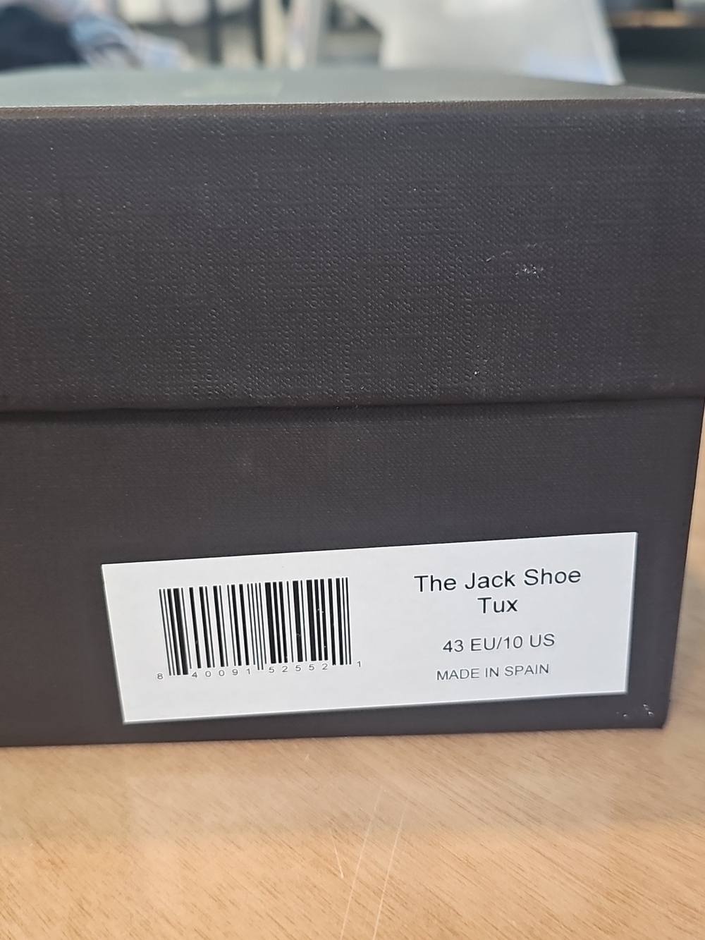 NEW TAFT Classic Black Men's Cap-Toe Oxford Dress Shoes - Picture 8 of 8